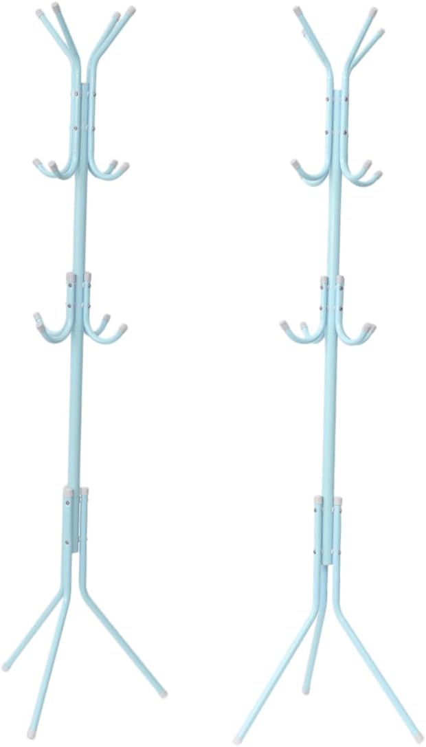 Outanaya Iron Coat Stand Hat Rack Hooks Space-saving Home Organizer Hat Holder Coat Stand