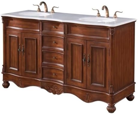 Elegant Decor VF-1048 Double Bathroom Vanity, 60"