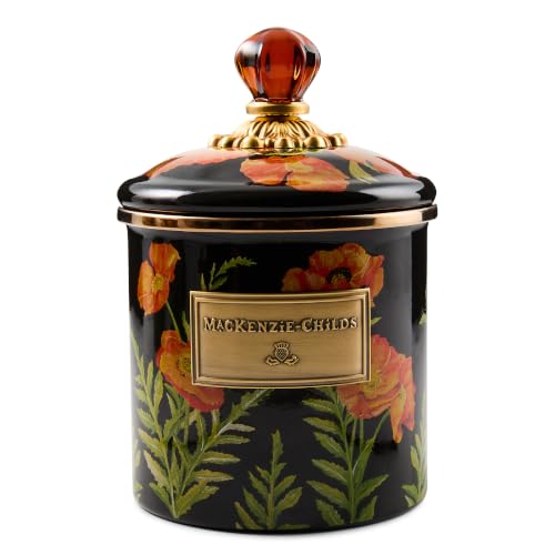 MACKENZIE-CHILDS Enamel Canister, Small, Poppy