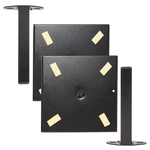 Image of Audiovan Superior Shelf Speaker Wall Mount Speaker Stand, Speaker Wall Mount (6 x 6 Inches) 4 Pcs Pack
