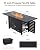Hipicute 55" Outdoor Propane Fire Pit Table, 48,000 Btu Lp Gas Rectangular Fire Table with Ignition Systems and Lid,Outdoor Firetable with Glass Rocks for Patio Deck Garden Backyard
