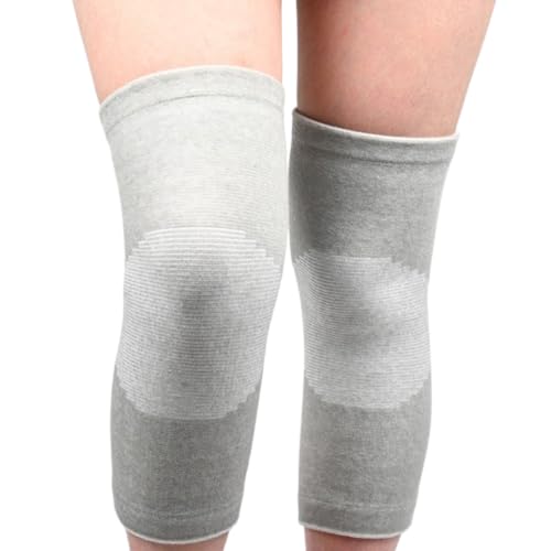HuayoRong One Compress Premium Bamboo Knee Sleeve, Knee Braces for Men and Women, Ideal for Running, Hiking, and Daily Wear (Gray,3XL (240-260))