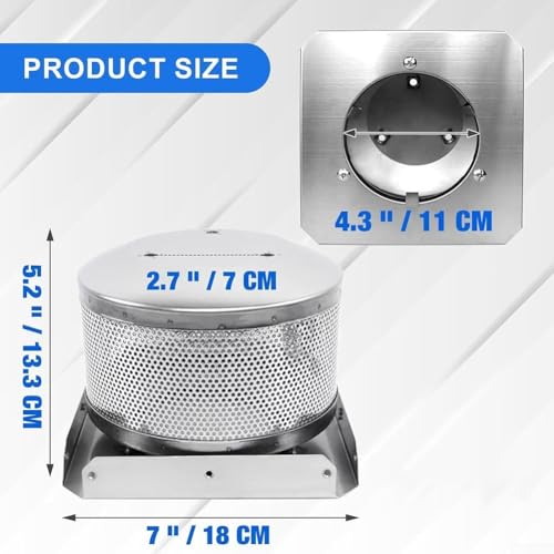 Pantalla de emisor de acero inoxidable premium para calentador de patio 4