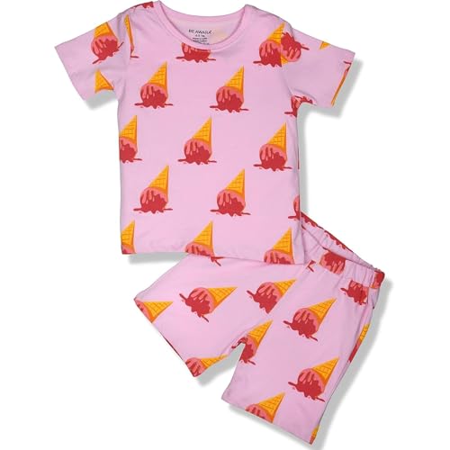 Image of Be Awara Kids Printed Half Sleeves T-shirt & Shorts Clothing Sets, 100% Cotton Soft Unisex Cord Set, Comfortable Wear for Kids With Cool Prints, Everyday Casual Wear for Boys & Girls