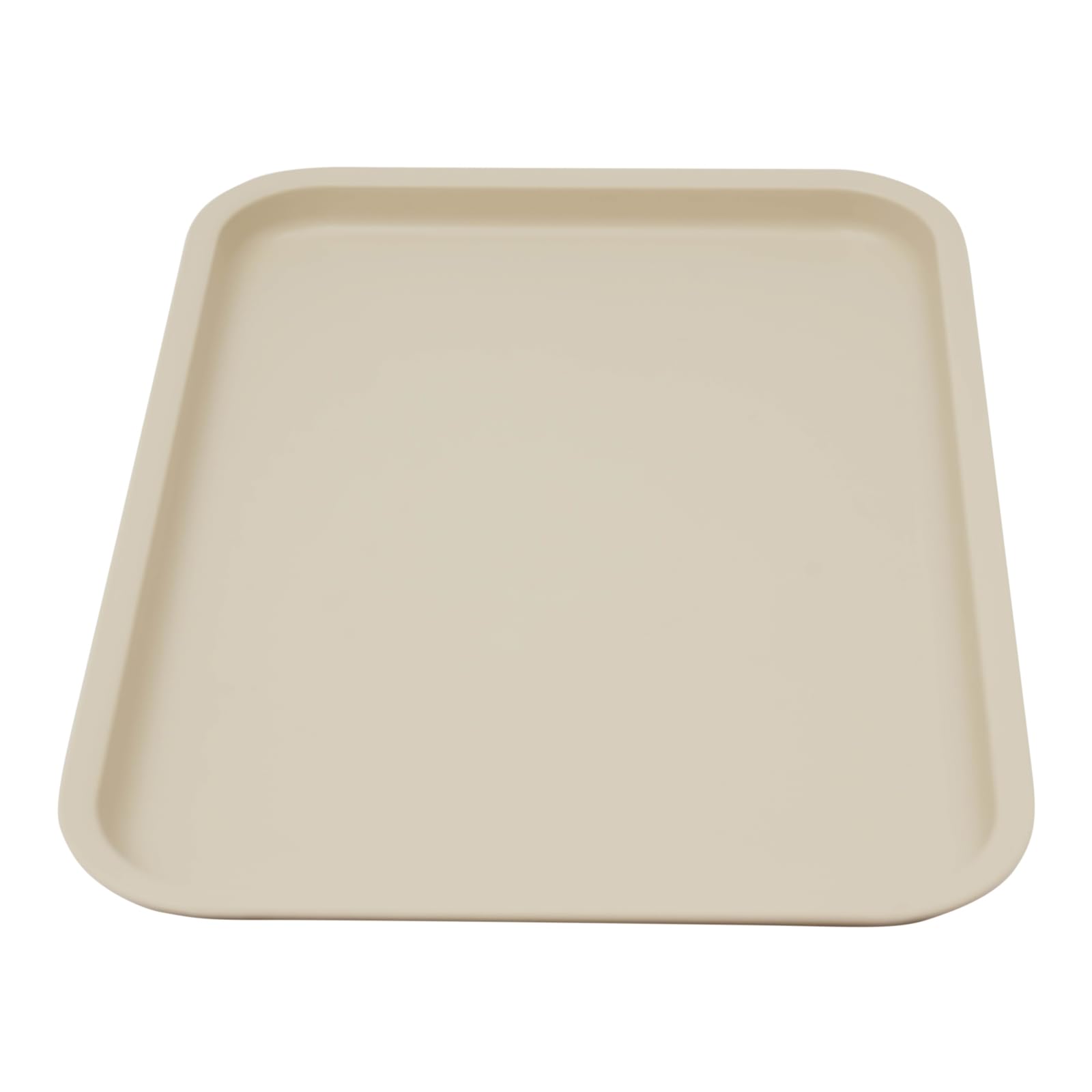 24 bandejas de plástico, bandejas para servir, antideslizantes, rectangulares, bandejas de plástico, bandejas de café, antideslizantes, para cocina, comedor, 36 x 27 x 2 cm (caqui)