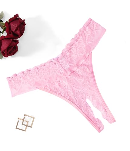 Image of Avidlove Sexy Panties for Women Lace Cheeky Underwear Low Rise T Back Hipster Thong 1-3 Pack