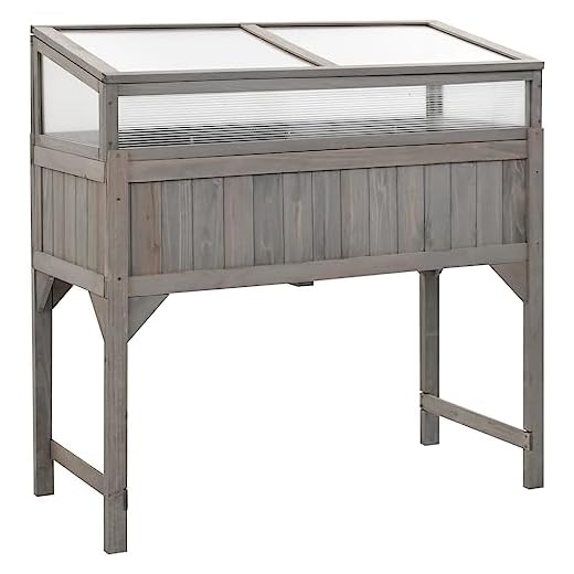 vidaXL Tannenholz Massiv Hochbeet mit Gewächshaus Pflanzkasten Frühbeet Beetaufsatz Kräuterbeet Blumenkasten Pflanzkübel 110x54x120cm