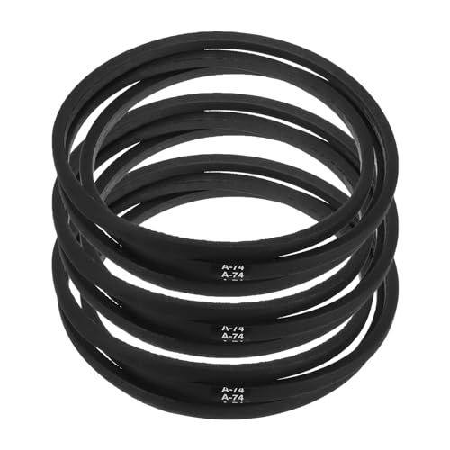 Image of uxcell 3pcs A74 or 4L760 Classic Wrapped Rubber V-Belt, 74 inch(1880mm) Inside Circumference, A Profile V Belt