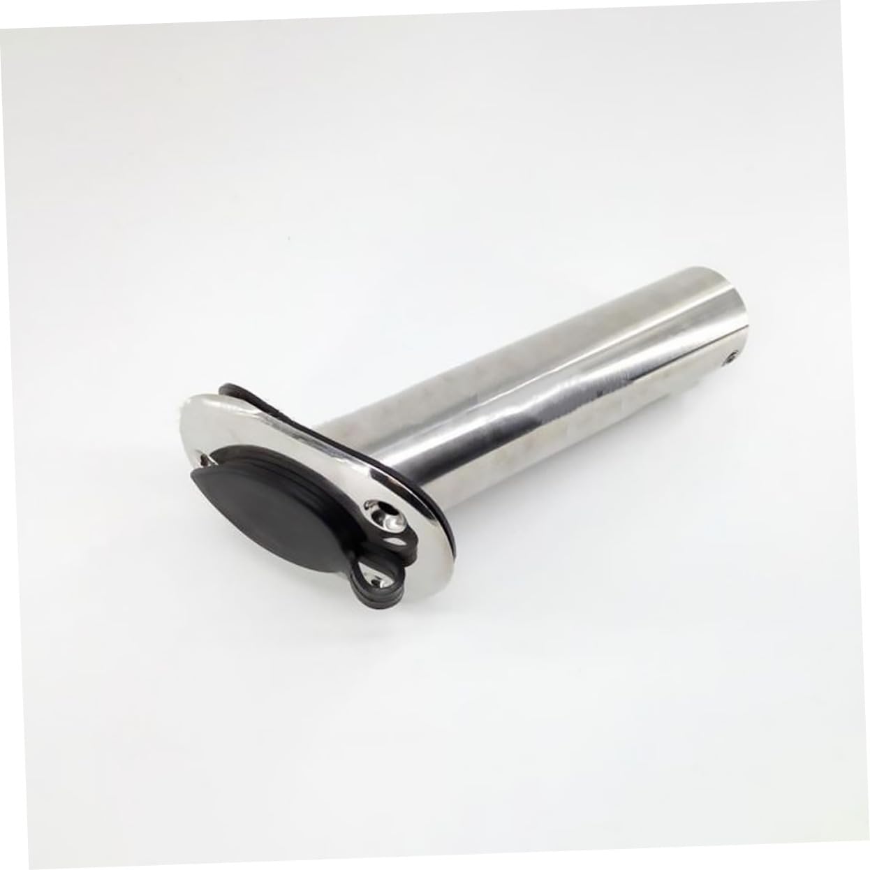 Toyvian Supporto per Canne da Barca in Acciaio Inox Argento | Finitura Specchiata, per Canna da Pesca, Accessorio per Imbarcazione da Pesca, Profilo Moderno