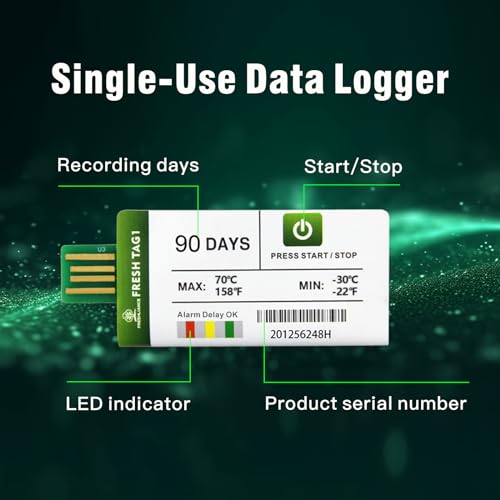 FRESHLIANCE Focus on fresh and safe life only Freshliance 10Pack Temperature Data Logger Usb Descart