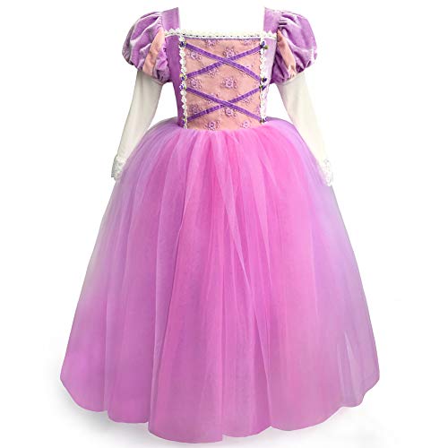 Disfraz Princesa Rapunzel para Niñas Pequeñas miniatura 1