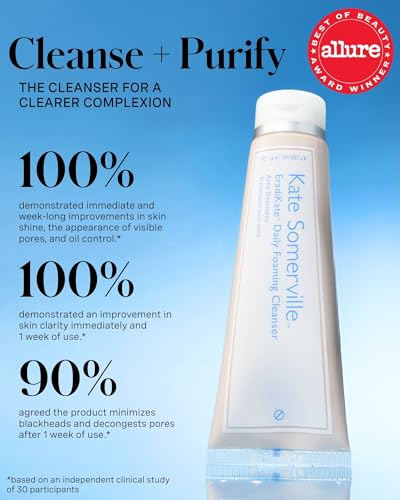 Kate Somerville EradiKate 3% Sulfur Daily Foaming Cleanser Acne Treatment – Clinically Formulated Medicated Face Wash Balances Skin & Cleans Pores, 4 Fl Oz - Image 4
