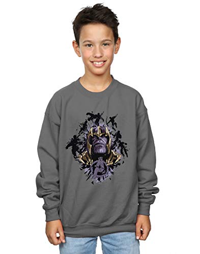 Marvel Boys Avengers Endgame Warlord Thanos Sweatshirt Charcoal 7-8 Years