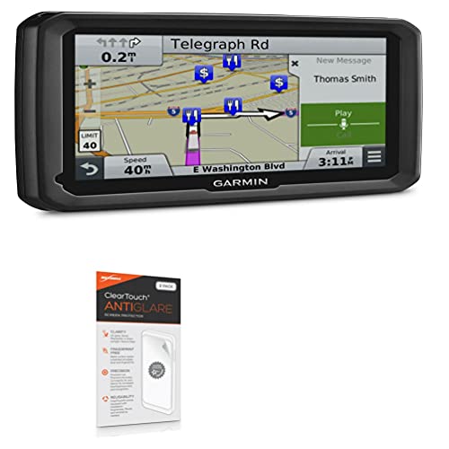 BoxWave Screen Protector Compatible with Garmin Dezl 770LMTHD - ClearTouch Anti-Glare (2-Pack), Anti-Fingerprint Matte Film Skin