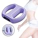 Teruyol Portable Body Vibration Massage Ring Electric Back Massage Tool with Waistband Supplies Compact Handheld for Workout Mother, Purple