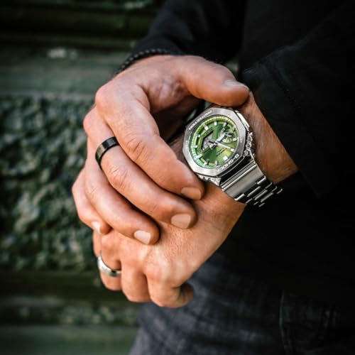 Casio Men's Analogue-Digital Quartz Watch With Stainless Steel Strap GM-2110D-3AER - 8