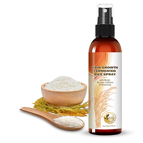 Rice Water For Hair Growth, Organic Fermented Hair Growth Spray Hair Growth Treatment Leave-In Mist With Rosemary Biotin Keratin For Hair Loss Men And Women-4 Fl Oz #TOP2