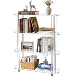 solaround Mesa Consola Estrecho, 80 x 24 x 102 cm (Transparente)