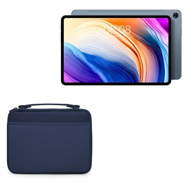 BoxWave Case Compatible with Teclast T40 Pro - Hard Shell Briefcase, Slim Messenger Bag Briefcase Cover Side Pockets - Navy