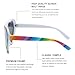 Gleyemor Kids Polarized Heart Shaped Sunglasses for Little Girls Age 3-8 (Rainbow Mirror)