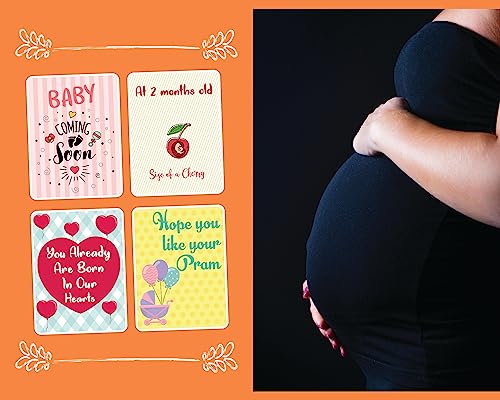 Image of Popcorn Games & Puzzles 28 Pregnancy Milestone Cards for Moms & Babies|Shower The Happiness and Celebrate Every Moment