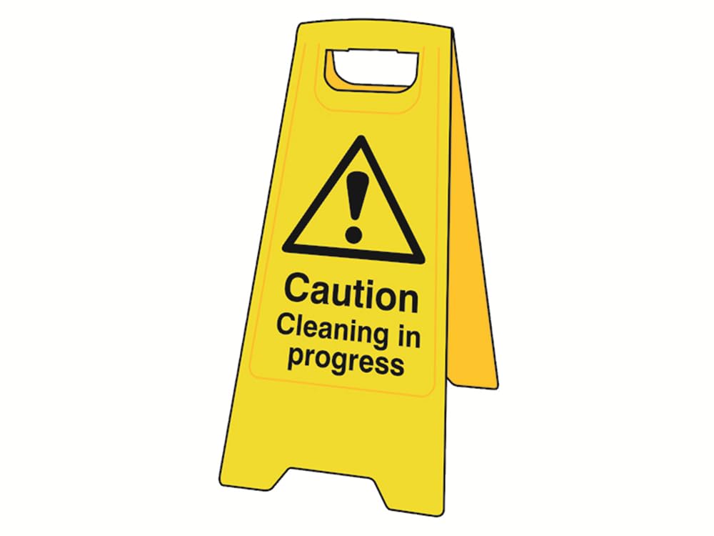 Scan SCA4703 Heavy Duty A-Board Sign - Caution Cleaning in progress