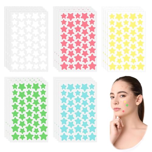 IKOPFLN 800 Piezas Parches para Acné Invisibles Hidrocoloides Parches Granos Uso Diurno Y Nocturno En Uno Absorbentes Parches para Acné Con Ácido Salicílico Parches Para Granos, pimple patches
