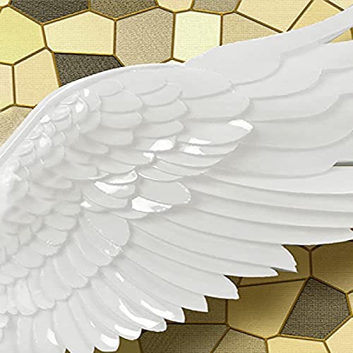 Modern Art Wall Mural, Relief Angel Wings Wallpaper Wall Sticker, Environmentally Friendly Silk Cloth Fabri Arge Living Room Tv Background Painting For Bedroom Decor 59 X 39.4 Inch #TOP2