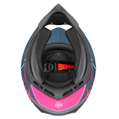 Image of YEMA Adults Dirt Bike Helmets, Ventilated Motocross ATV Dirtbike Offroad BMX MX Helmets, DOT Approved Motorcycle Helmets, YM-915, Black