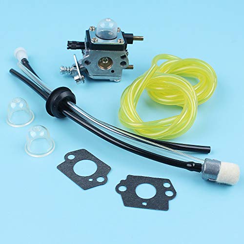 Haoyueda Kit de la junta de la manguera de la línea de combustible de carburador Carbo Carber compatible con Mantis Tiller 7222 7222E 7225 7230 TC2100 ECHO 12520013123 Zama C1U-K54A Cover