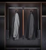 The Best Choice For High Wardrobe: Use this clothes rail to make full use of the high space in the wardrobe that we cannot reach.