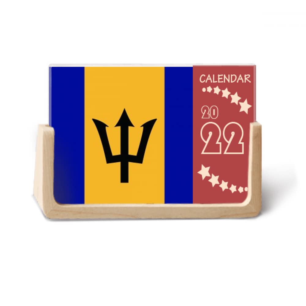 Calendrier de Bureau 12 Mois Drapeau National Amérique du Nord Marque Pays