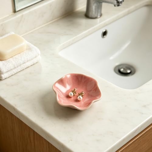 Image of BEUNAIZER Jewelry Dish Tray, Ring Dish, Ceramic Trinket Tray, Key Bowl | Color box packing makes it more gift-ready for birthdays, holidays, friends, sisters, daughters, mothers or daily use.
