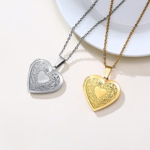 Personalized Necklaces For Women Pendant Necklace Customized And Engraved Name Necklace Locket Necklace Memorial Necklace Mothers Day Gifts (Gold2) #TOP5