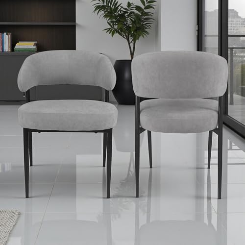 Image of The Attic Urban Crown 6 Chair Dining Set,Light Grey,Titanium, Rose Gold & Cream,160Cms