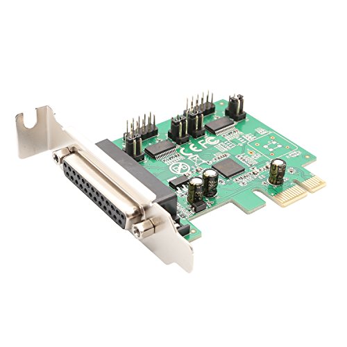 IO Crest 2 Port Parallel 1 Por Serial PCIe x1 Card, PCI Express to DB25 and DB9 with Low Bracket, Support SPP / PS2 / EPP/ECP Modes RS232 / RS485 / RS422 and Centronics Interface SI-PEX50103