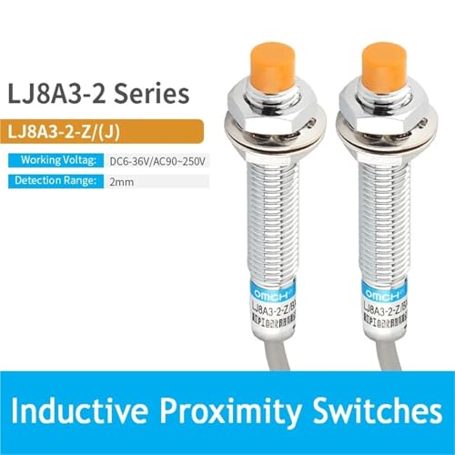 Interruptor de aproximación M8 LJ8A3-2-Z/BX sensor de proximidad inductivo NPN NO 3