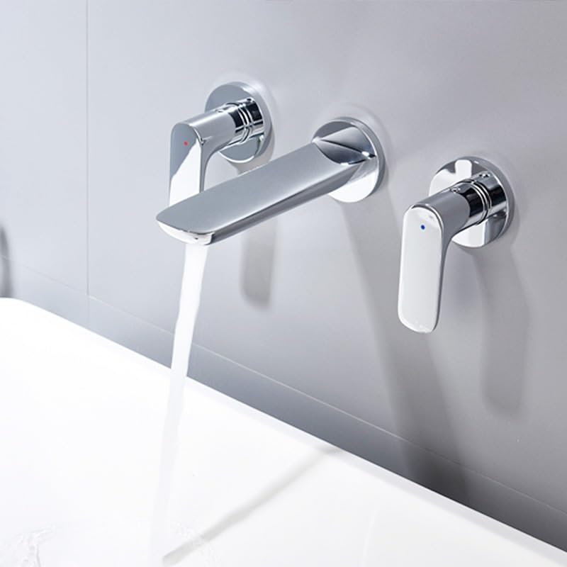 Robinet de lavabo mural mitigeur de table eau chaude froide domestique