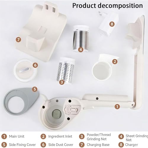 Rallador eléctrico inalámbrico recargable miniatura 5