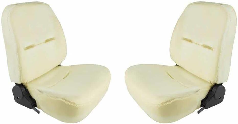 Procar peittämättömät alas-selkäistuimet, vaahtomuovipehmustettu kuljettajan ja matkustajan peittämättömät istuimet, jokaisessa istuimessa on pari istuinliukusäädintä, 24" korkea, 20-1/2" leveä
