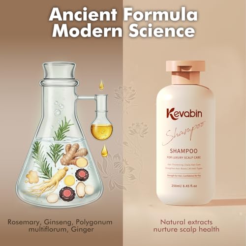 Image of Hair Growth Shampoo for Thinning Hair for Women & Men, Thickening & Strengthening Hair Roots with Gently Cleanse to Prevent Hair loss - Biotin Shampoo with Ginger, Caffeine, Rosemary, Ginseng