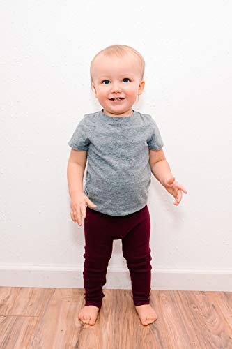 Image of Silky Toes Baby Leggings, Toddler Seamless Panty Soft Cotton Knit Pants for Girls and Boys