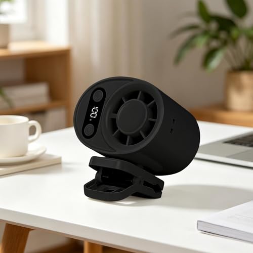 Ventilador de cinturón con pantalla digital: dile adiós al sudor al caminar y viajar 3