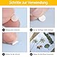 1000 Stück Doppelseitige Klebepunkte, 6mm Foto Klebepads, Rund Transparente Aufkleber Keine Spuren Selbstklebende Klebepunkte für Poster, Ballon, Papier, Bürobedarf, DIY Basteln(10 Blatt)