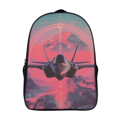Mochila escolar de avión contra el dolor de hombros con tirantes ergonómicos 40x28x16cm