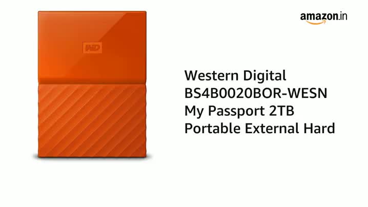 Western Digital BS4B0020BOR-WESN My Passport 2TB Portable External