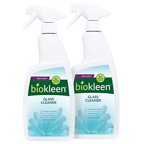 Biokleen Glass Cleaner 64 Ounce Natural Spray Concentrate Multipurpose, Dries StreakFree