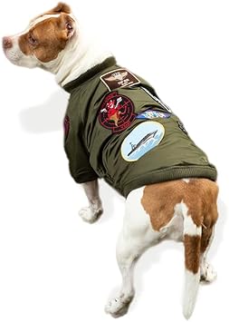 Top Gun Dog Bomber Jacket Medium