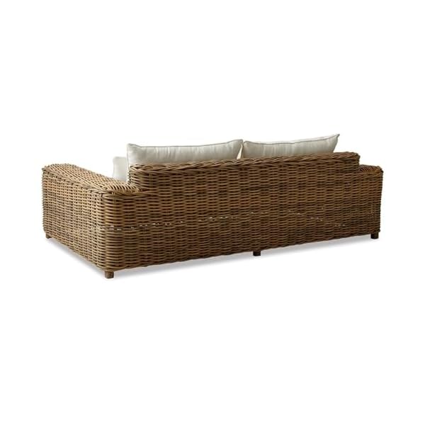 Loberon Sofa Camas Polyrattan Braun/Creme