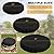 Epkoxlx 32/40/56in Black Fire Pit Cover Round, Waterproof 600D Oxford Fabric for Snow, Rain, Wind and Sun Weather, Easy to Install and Store Outdoor Patio Built In Firepit Cover (40in-black)